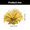 Feather Flapper Headband Masquerade Headpiece Mardi Gras Art Hair Accessories