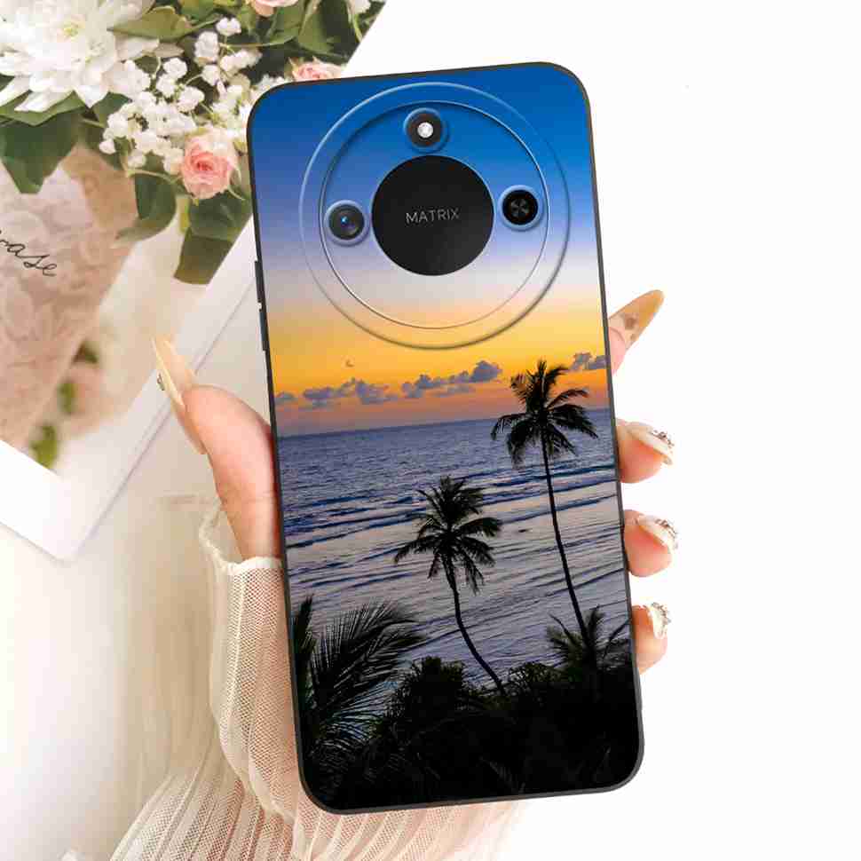 For Honor X60 5G BRC-AN00 Case 6.8" Stylish Dragon Painted Cover Soft Silicone Phone Case For Honor X 60 X60 HonorX60 Coque