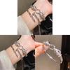 Wolf 18k Gold Plated Zircon Ring Bracelet For Fashion Women
