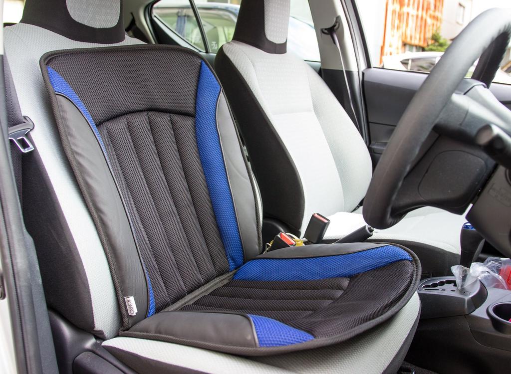 Mirai Kagaku Universal Shadow Mesh Double Cushion Car Seat Cover, Blue, SMW-92332