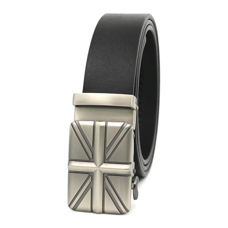 Hi Men's Leather Belt Luxury Designer Belts Men High Quality Male Metal Buckle Belt
