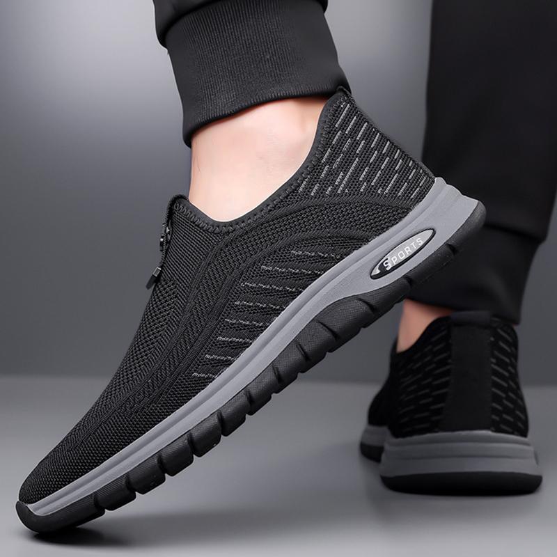 New Summer Men Soft Sport Shoes Breathable Fashion Mesh Running Shoes Comfortable Man High Quality Outdoor Lightweight Sneakers