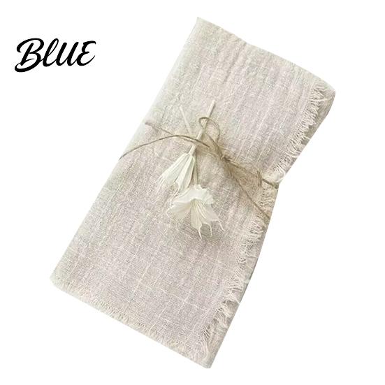 Cotton Fabric Napkins Rustic for Solid Color with Fringe Bohemian Napkin Wedding Cloth Dining Table