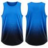 Fashion Gradient Print Men's Sports Vest Summer Quick Dry Breathable Tennis Training Tank Tops Casual Sleeveless Shirt Gym Tees