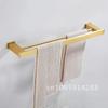 Space Gold Brushed Aluminum Towel Rack Bathroom Wall Bathroom Hardware Rack Towel Storage Holder Mounted Towel Pendant