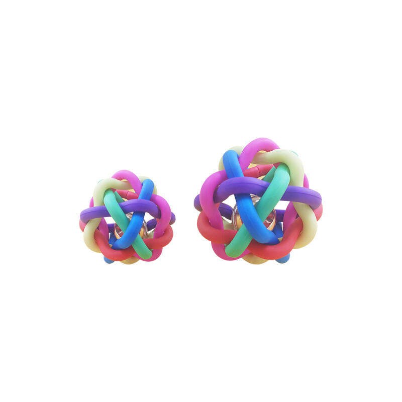 

Set of 4 Rainbow Rattle Bouncy Balls S
