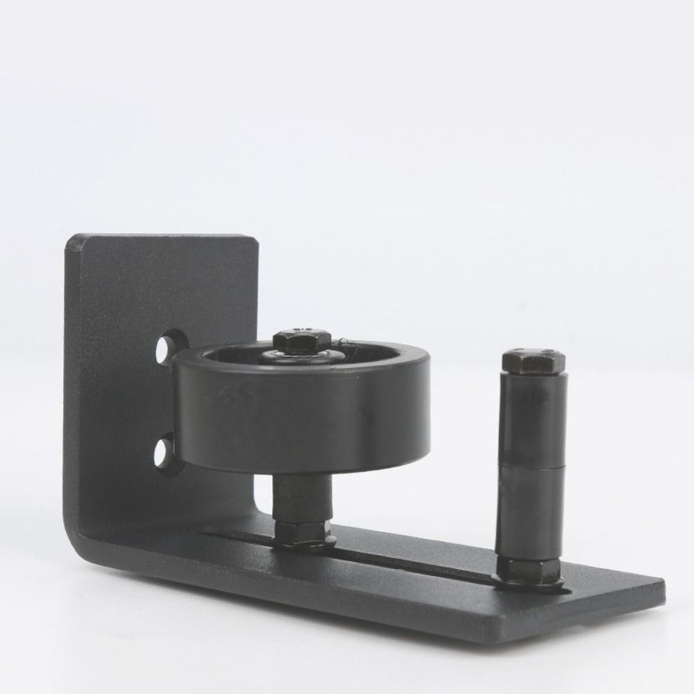 Black Finish Barn Door Floor Guide Flat Bottom Adjustable Roller Stay Roller  Window Rollers