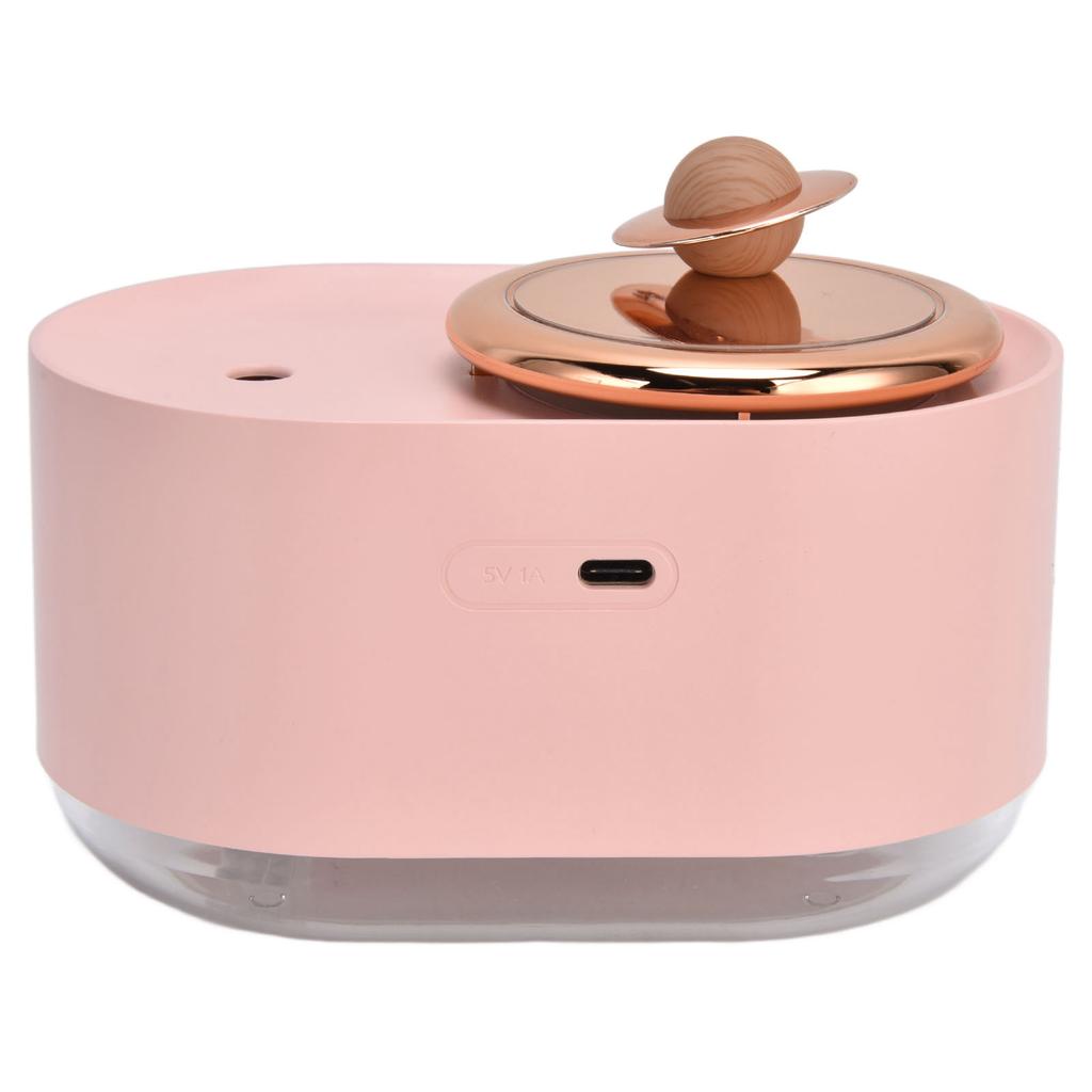 2 in 1 Rotating Planet Humidifier USB Charging Cordless Mute Spray Humidification for Home