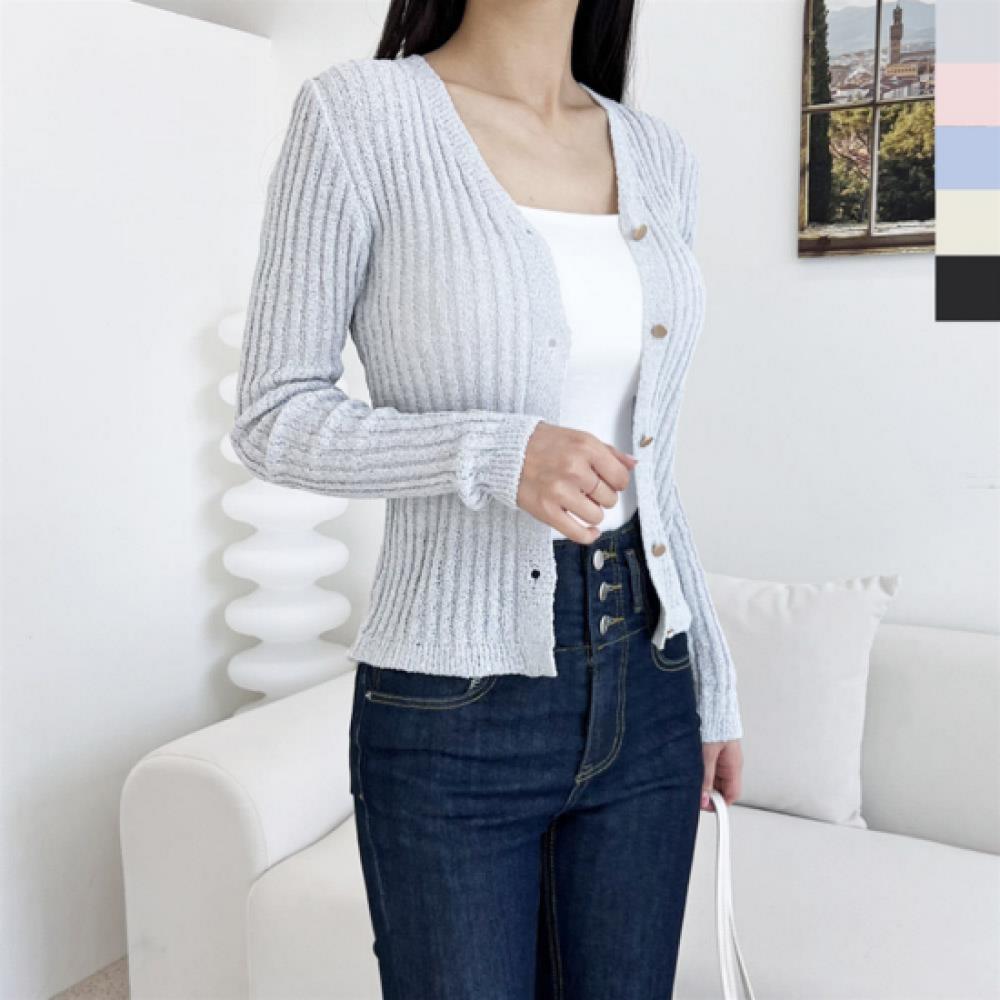 New ArriVals Open Run Women Linen Slim Fit V Neck Cardigan