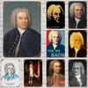 Johann Sebastian Bach Retro Vintage Plekkmärk Plakat Dekoratiivne Tahvel Metallplaat Seinakujundus