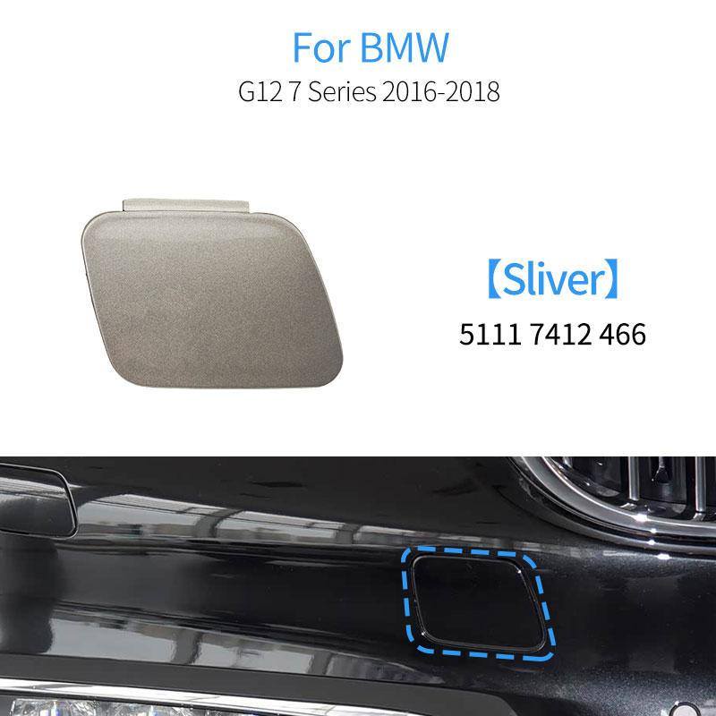 For BMW G11 G12 Car Front Bumper Tow Hook Cover Cap Accessory Black White For BMW 7 Series 730 740 750 2016-2018 51117412466