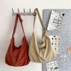 Large Capacity Shoulder Bag Crossbody Bag Fashion Corduroy Handbag For Womens-In Stock