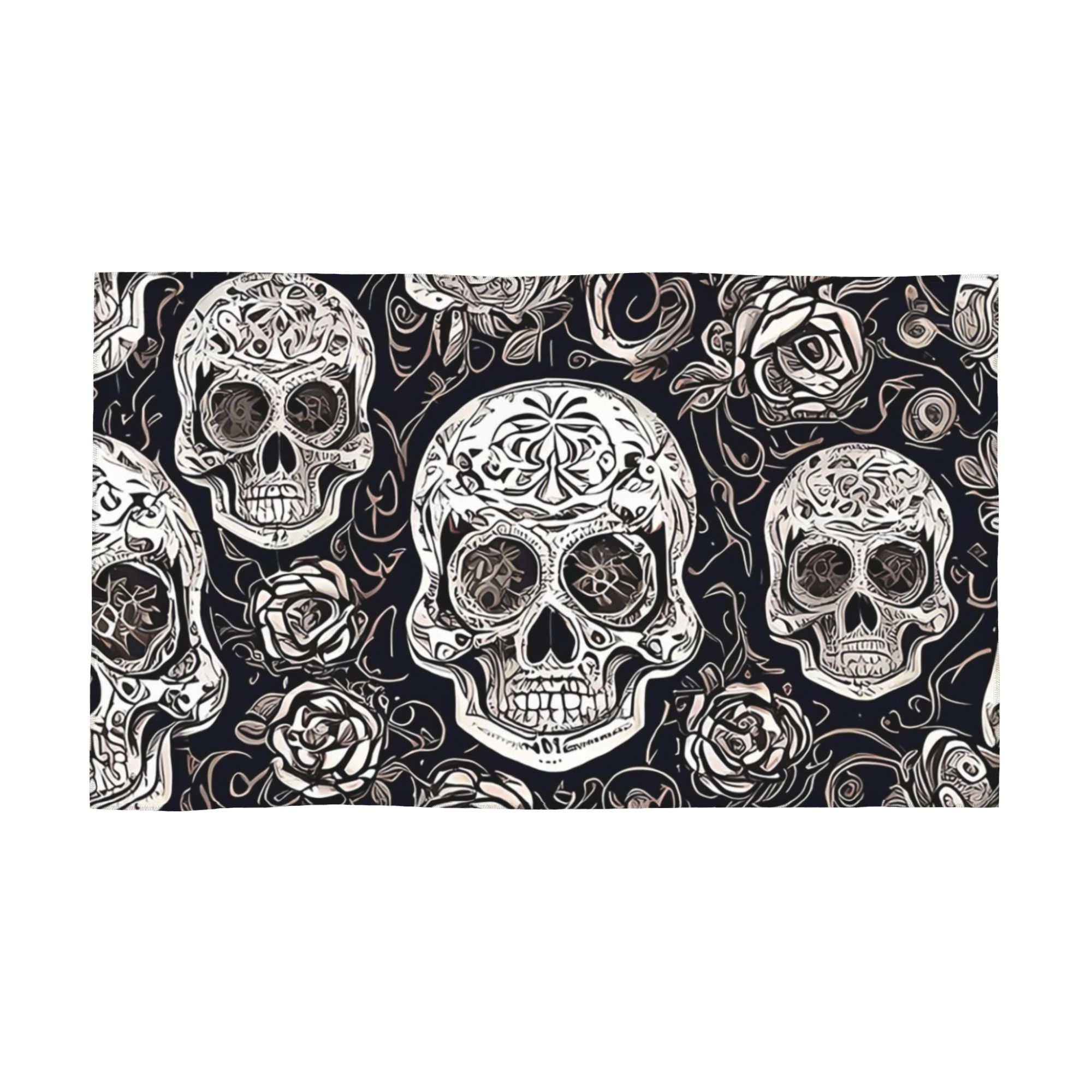 

Copy of sugar skull day of the dead neon sugar skull Soft Face Towel Quick Dry Pool Bath Cotton Towels Absorbent Quick W30*H60(CM)