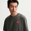 Nike T Shirts Men's Charcoal Gray Crew Neck Moderate