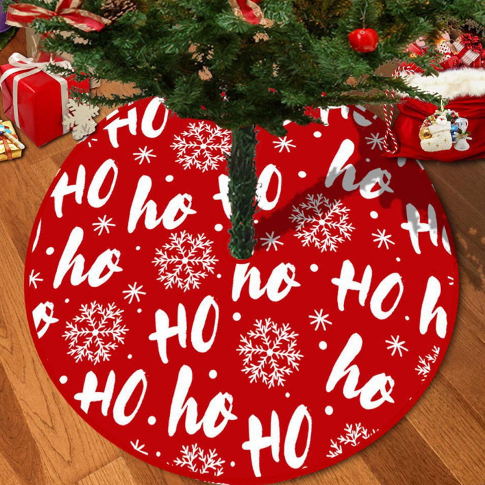 

Christmas Tree Skirt Snowflake Decoration Skirt Christmas Decoration Ornament One Size красный