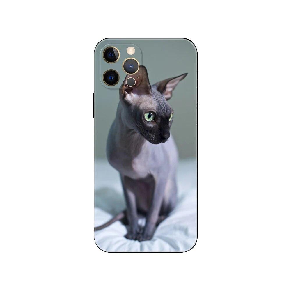 

Чехол для телефона с котом сфинксом для iPhone Samsung Galaxy Redmi Xiaomi Oppo OnePlus Note SA 7 8 9 10 11 12 13 14 20 21 22 23 53 54 Pro Max Plus Ultra TPU Soft Xiaomi Redmi Note 8 Pro