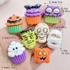 8Pcs New Models Resin Cute Cartoon Halloween Series Flat Bottom Scrapbook Diy Jewelry Hair Clips Phone Case Ornament Accessories