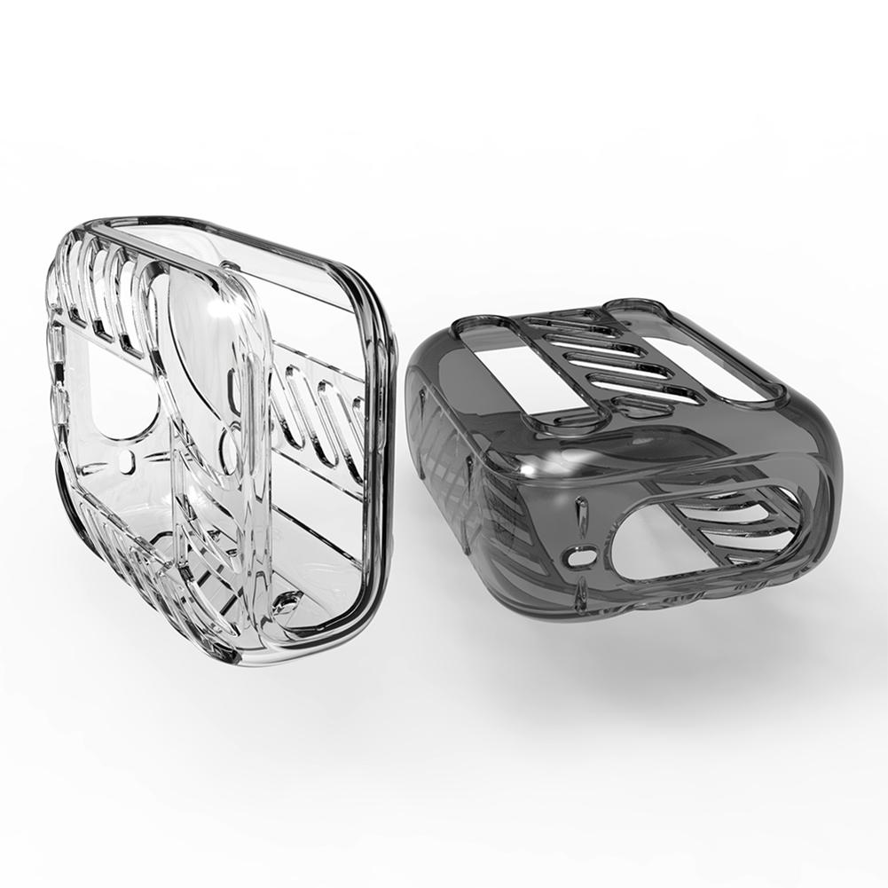 TPU Cover Case Anti-Drop Transparent Case Anti-Slip Protective Case Carrying Shell for JBL Go 4 Portable BT Speaker