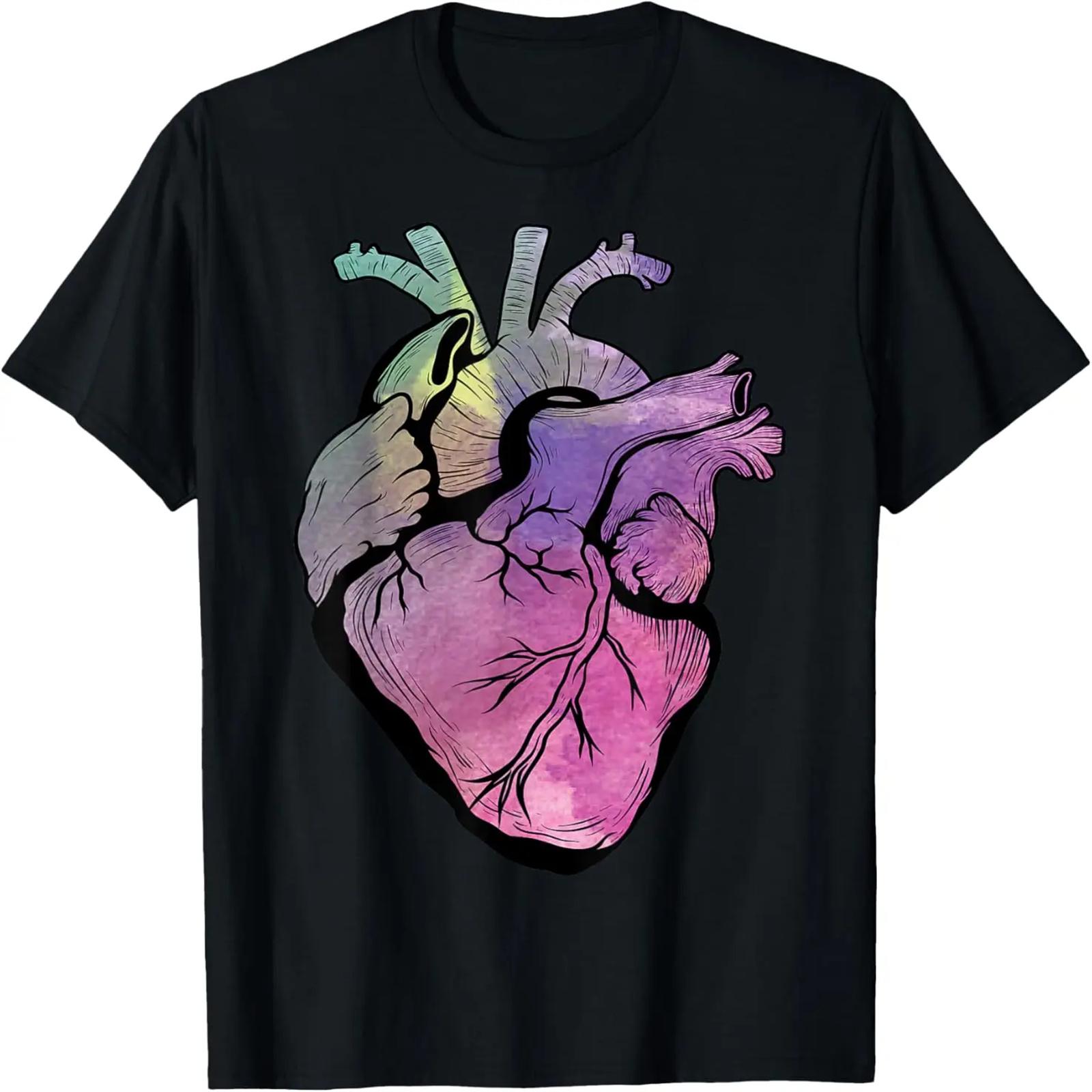 

Real Human Heart Graphic Medical Anatomical Cardiologist T-Shirt XXXXXL чорний