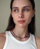 Ourpierre Glitter Necklace Black
