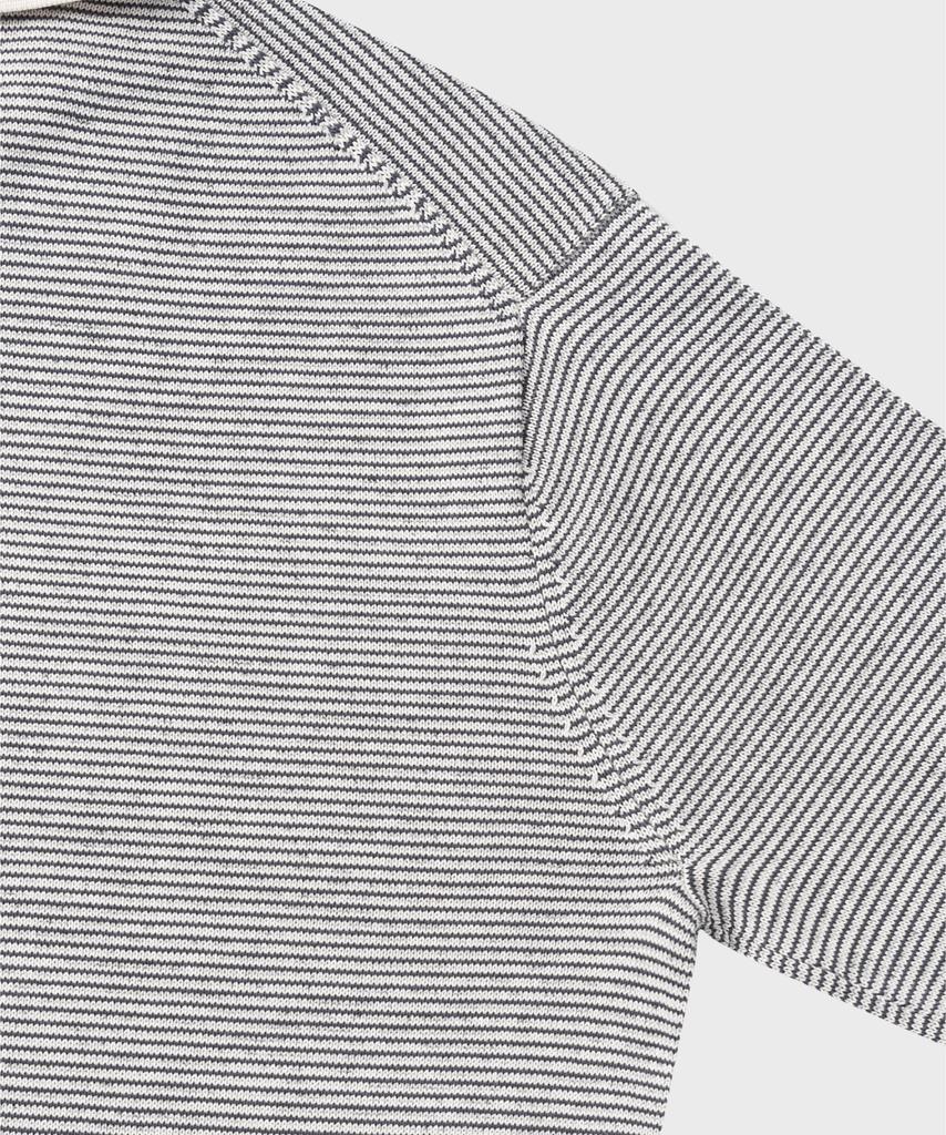NONBLANK Striped Collar Hs Knit_Melange Grey