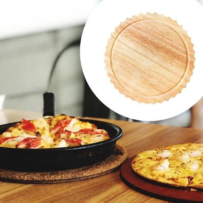 Cutting Board Serving Platter Oven Accessory Meal Prep Wooden Round Butcher Block for