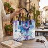 Watercolor Elephant Print Tote Bag Fashion Portable Casual Large Capacity Daily Shoulder Handbag