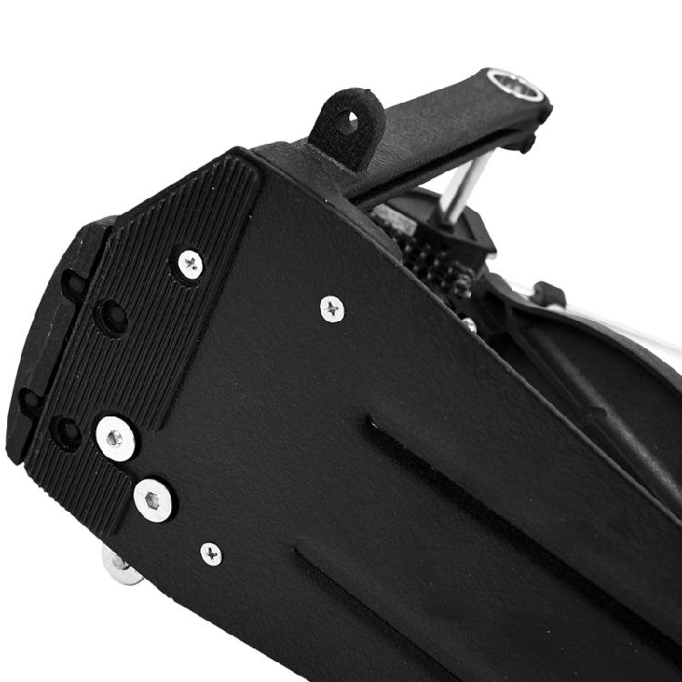Double Chain Bass Drum Pedal Metal Construction Nonslip Rubber Base Drum Set Part Drum Kick Pedal for Powerful Strokes