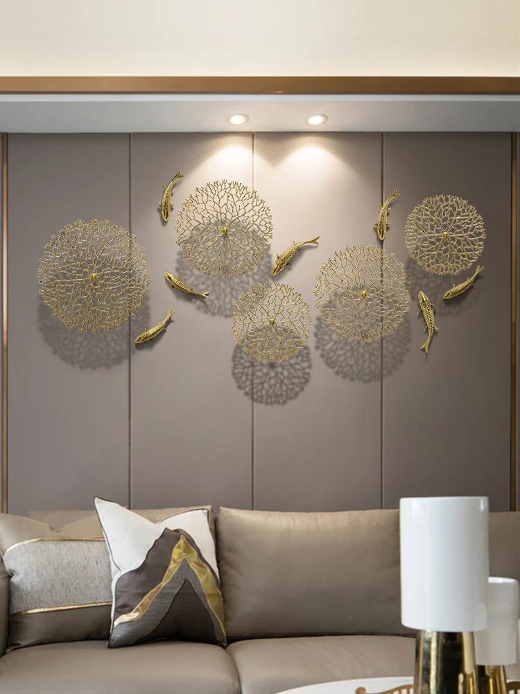 Copper Wealth Attracting Carp Wall Decoration Wall Pendant Living Room Entrance Corridor Decoration Sofa Background Wall Decor