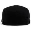 Retro Baumwolle Herren Barett Stickerei Atmungsaktiv Newsboy Kappe Verstellbar Outdoor Flacher Schirm Hut