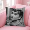 Audrey Hepburn Lipstick Cushion Cover Car Throw Pillow Case For Sofa Car Christmas Gift