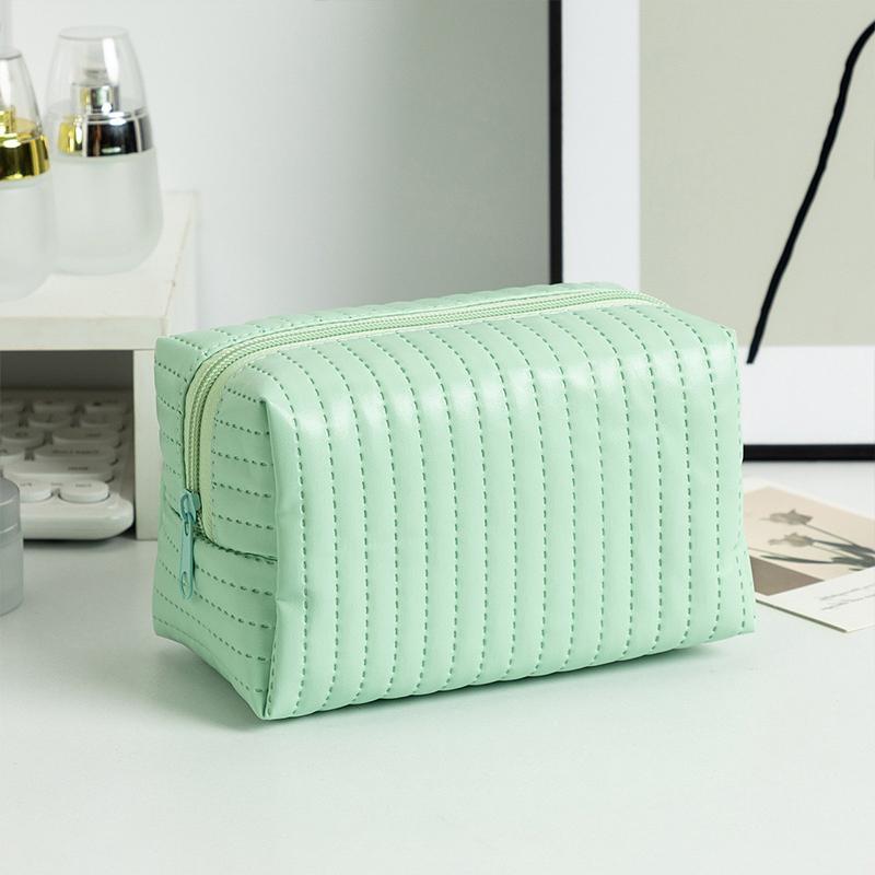 Cestovní přenosná minimalistická kosmetická taška s velkou kapacitou a měkkým úložným prostorem s mašlí