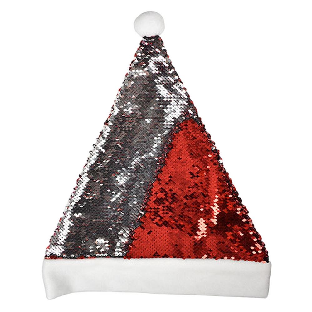 L-Merch Sequin Reversible Santa Hat
