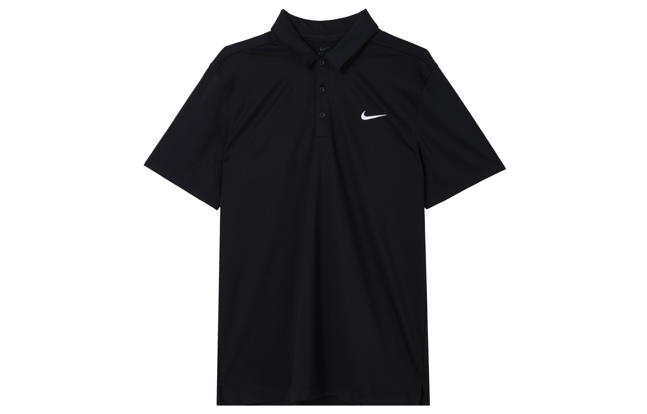 Nike Polo Shirts Men s Black Polo Collar Moderate Straight Fit CT4581-010 S