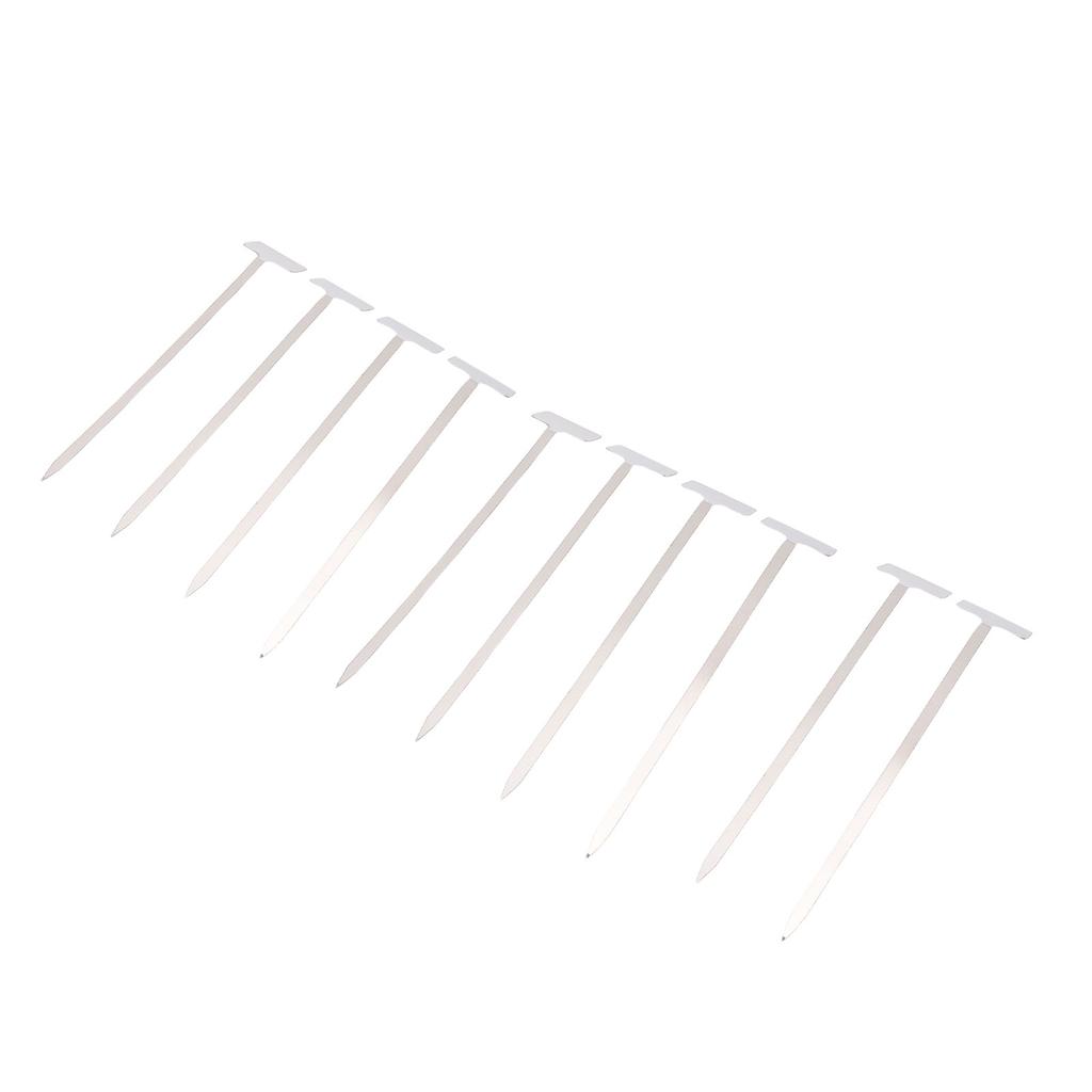 10pcs Plant Labels 304 Stainless Steel Water Proof Reusable Plant Nursery Tags with Pen for Vegetables Flower