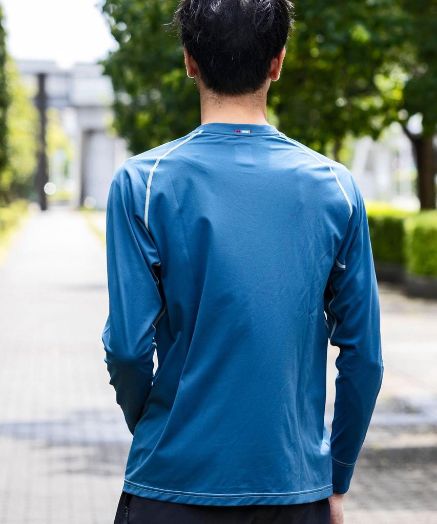 Phoenix Crew Neck Long Sleeve in Blue Green Men's T-Shirt (PH5300)