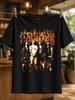 Pantera Flames Band Lineup Photo Fiery Orange Logo Dark Grunge Texture And Classic Heavy Metal Unisex All TShirt