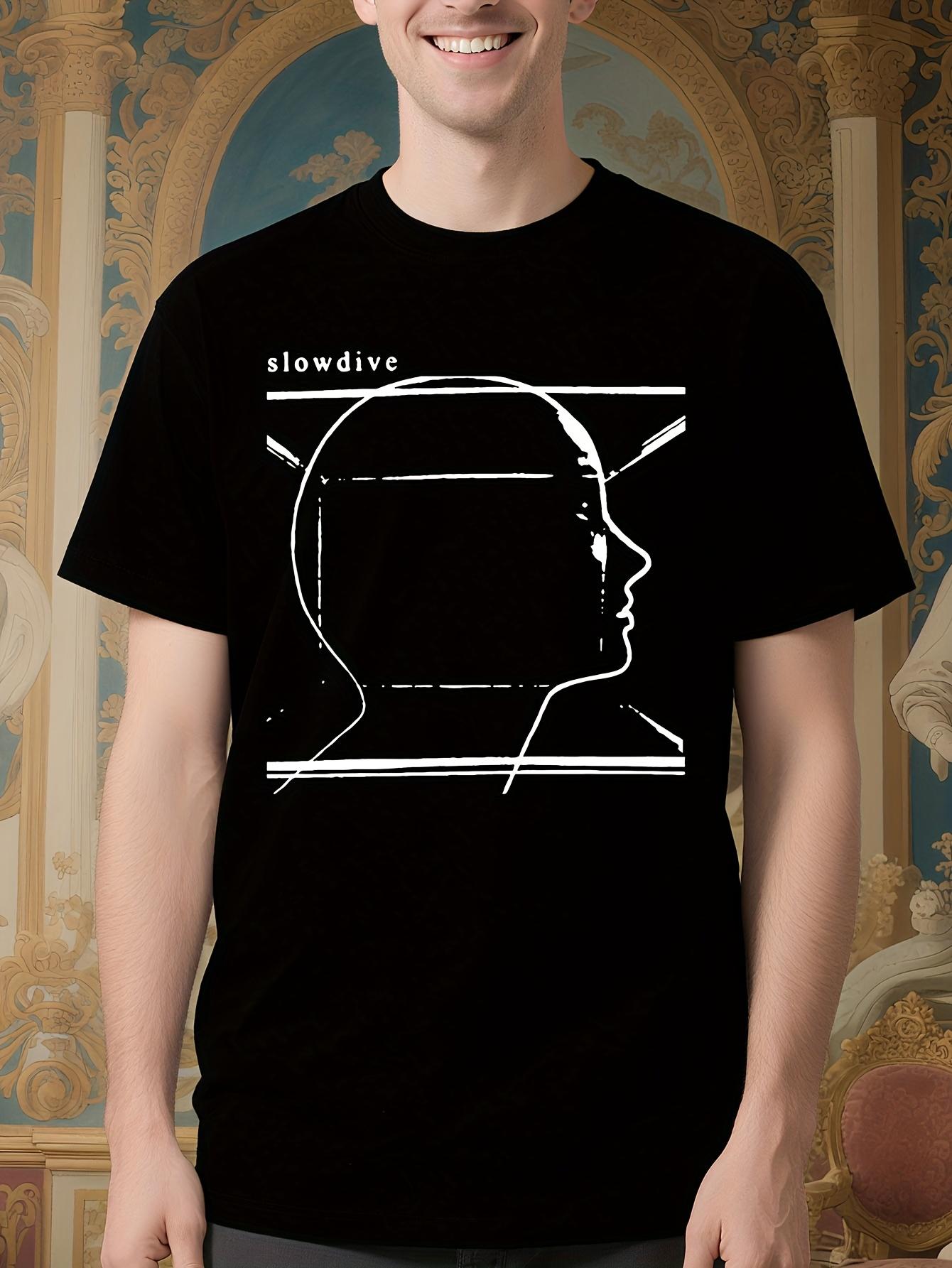 Slowdive Graphic Tshirt - Minimalist Band Logo Design - S... S