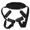 Sexy Nylon BDSM Bondage Kits Handcuffs Ankle Cuffs Sex Games Leather Whip Sex Toys For Couples Women Adult Exotic Accessories