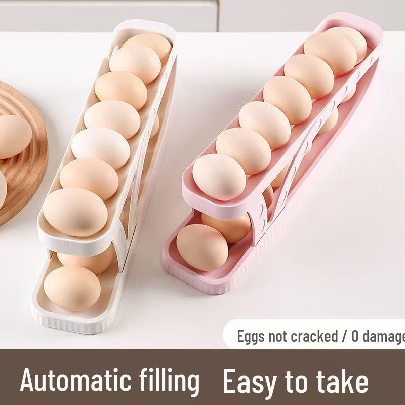 Dual-Sided Egg Storage Rack for Refrigerator