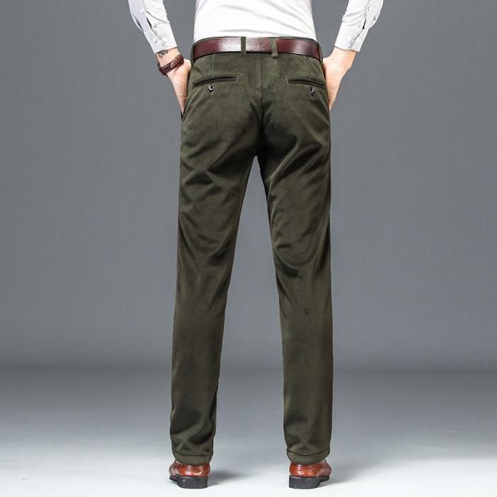 2024 Herbst und Winter Vielseitige Freizeithosen für Herren, Lockere, Gerade Hosen Aus Cord Und Samt Für Herren