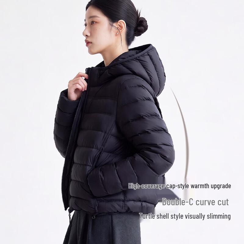 Women's Lightweight Hooded Puffer Down Jacket