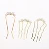 1Pcs Pearl Hair Fork Hair Clip Hairpins Metal U-Shaped Hair Sticks Combs Women Girl Hair Accessories Ornament Styling Tool