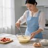 Stainless Steel Handheld Egg Beater With Rotating Whisk For Baking And Cooking