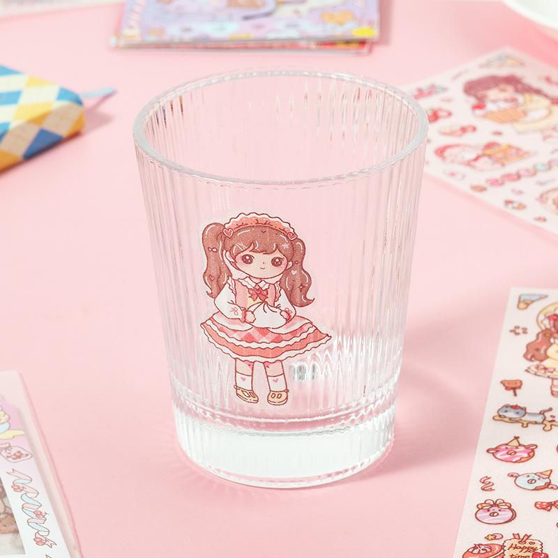 Kawaii Girl Stickers Cute DIY Scrapbooking Journal Decor Princess Stickers Kids Gift Stationery School Supplies