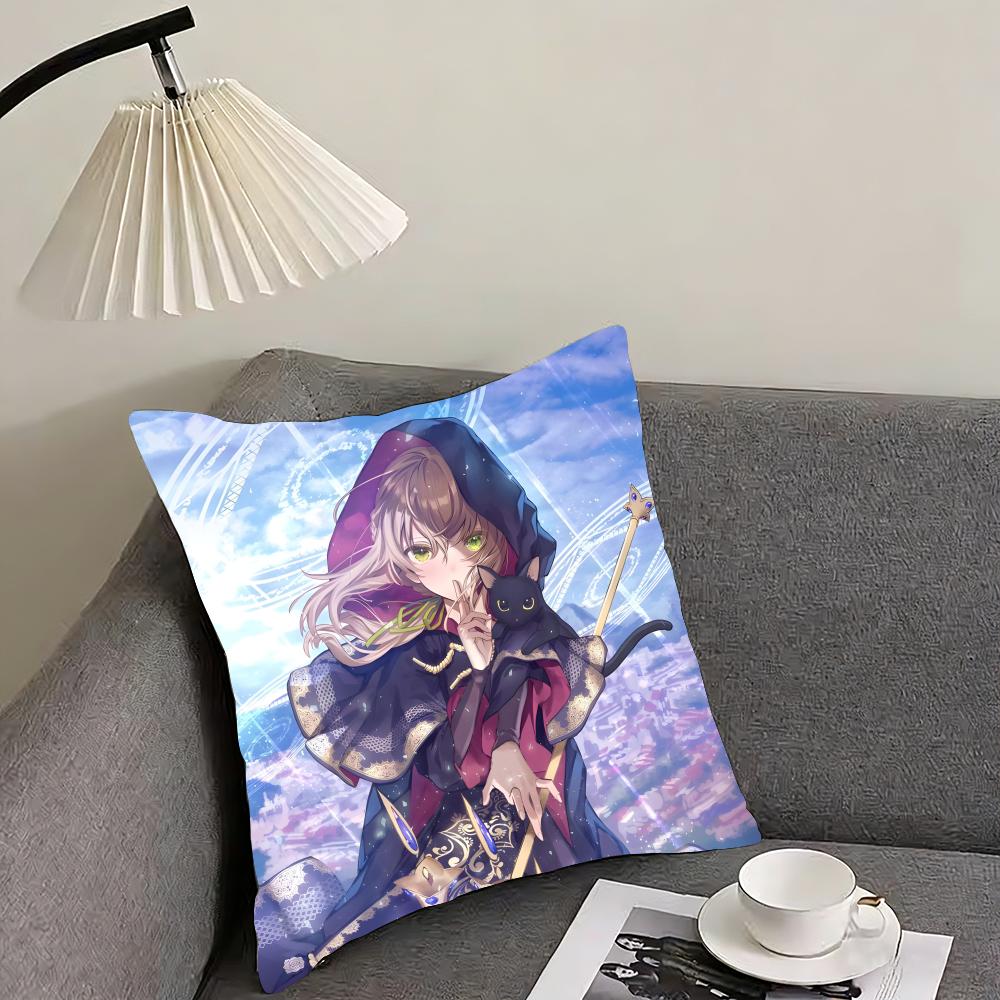 

SSilent WitchH Anime Cushion Cover Pillowcase Ultra Soft Skin Friendly Fabric Cloud Like Comfort Concealed Zipper 30x30cm