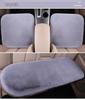 Winter Plush Car Seat Cushion Set: Thick Short Pile, Wool, Rabbit Hair, Non-Slip, 3-Piece