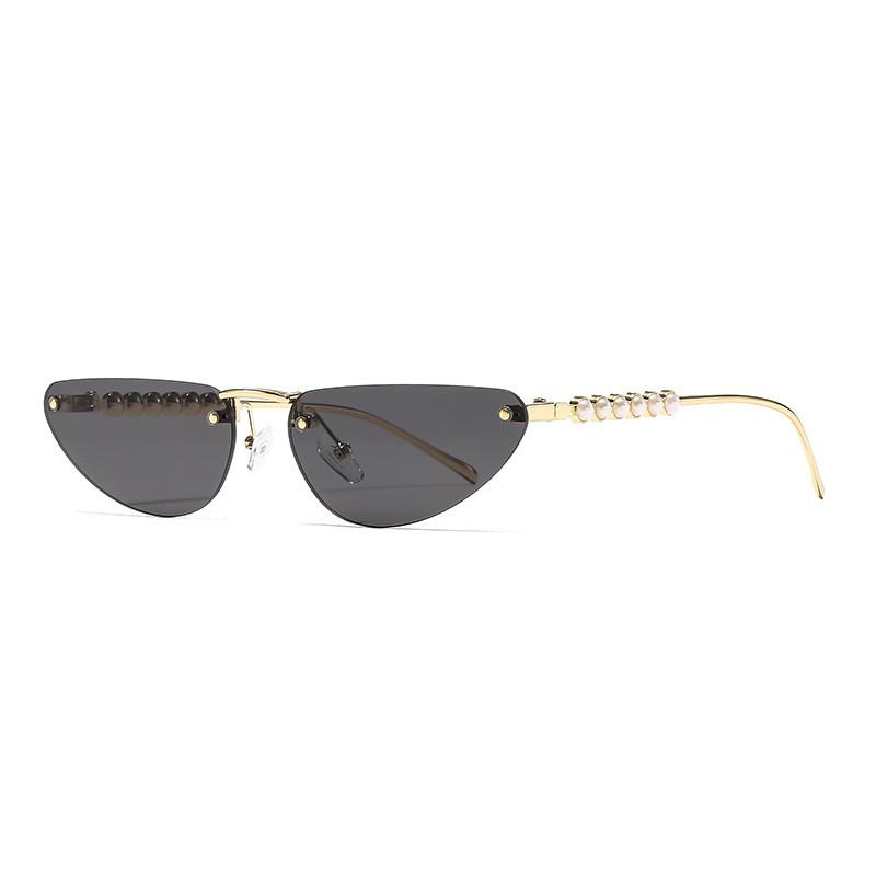 

Classic Cat Eye Sunglasses Women Uv Protection With Pc Lens Stylish Sun Gear Gold Gray