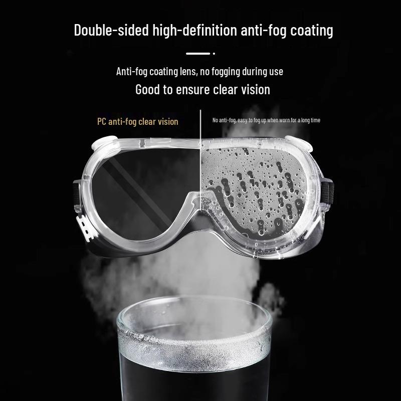 Anti-Fog Protective Goggles for Sand, Splash, Dust - Ideal for Industrial Use, Cycling, and Dust Protection for Men