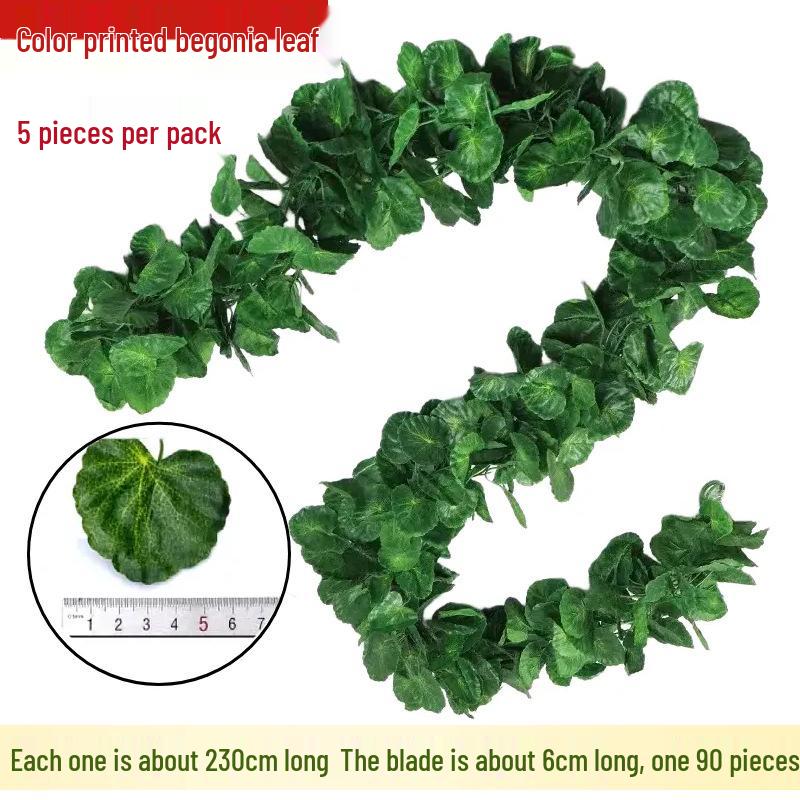 İç Mekan ve Balkon İçin 90 Parçalı Yeşil Yapraklı Sarmaşık Dekorasyon Seti